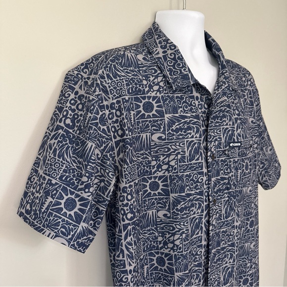 Costa Tiki Print Mens Button Down Shirt NWOT - XL - Picture 3 of 5
